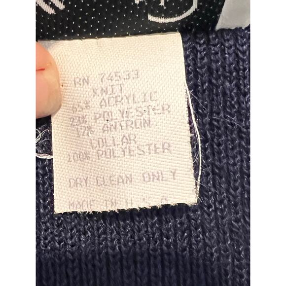 Vintage 70s Lace Lapel Double Breasted Blazer Jacket Cottage Core Womans Size M - Picture 4 of 8